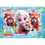 Магия льда & Яркие панды. Макси-пазлы. 35 деталей.180х127х35 мм. Умные игры