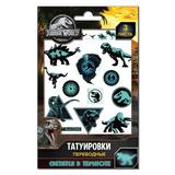 Наклейки-татуировки ND Play Мир Юрского периода, 3 листа, дизайн 2