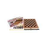 Настольная игра 3в1 Шахматы, шашки, нарды, размер доски 29,5х29х2см, коробка