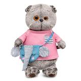 Басик в футболке и с сумочкой-слоник 22 см