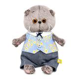 Басик BABY в жилете в цветочек и брючках 20 см