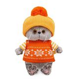 Басик BABY в жилете и шапочке с помпоном 20 см