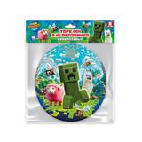 Тарелки бумажные пиксельные персонажи, 18 см, 6 шт. ЧУДО ПРАЗДНИК наб