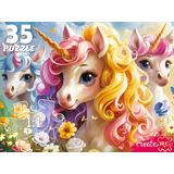 Пазлы 35 Три единорога