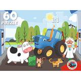 Пазлы 60 Синий трактор