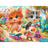 Пазлы 35 Спортивные котята