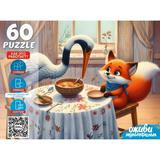 Пазлы 60 Оживи мультфильм. Лиса и журавль