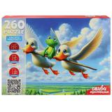 Пазлы 260 Оживи мультфильм. Лягушка-путешественница