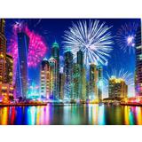 Алмазная мозаика Салют в городе, 30х40 см, 30 цв., частич. заполнение, с подр.