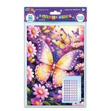 Аппликация бусинами 18*25 см бабочка МУЛЬТИ АРТ