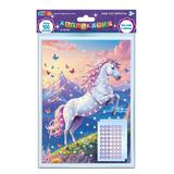 Аппликация бусинами 18*25 см единорог МУЛЬТИ АРТ