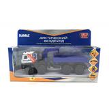 Машина металл свет-звук KAMAZ АРКТИЧЕСКИЙ ВЕЗДЕХОД ПОЛИЦИЯ 19 см, двер, кор. Технопарк