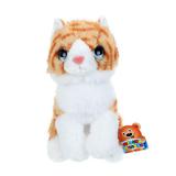 Игрушка мягкая кошка рыжая 22 см, без чипа, в пакете МУЛЬТИ-ПУЛЬТИ 