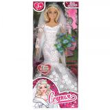 Кукла 29см София, руки и ноги сгиб., невеста, акс, кор КАРАПУЗ