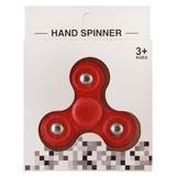 Спиннер тройной, пластмассовый 7,5*7,5*1,3см, красный