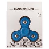 Спиннер тройной, пластмассовый 7,5*7,5*1,3см, синий