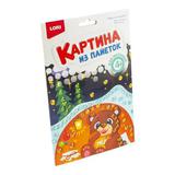 Набор для творчества LORI Картина из пайеток Мишка