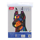 Набор для творчества LORI Роспись по дереву. Картина. Нео-животные Статный доберман