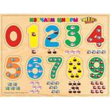 ТИШКА ПАРОВОЗИК. Пазл Учим цифры