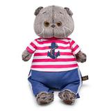 Басик в полосатой футболке с якорем 22 см