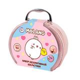 Косметика ДЛЯ ДЕВОЧЕК Molang румяна, лак д/ногтей, помада,блёстки, кисточки МИЛАЯ ЛЕДИ