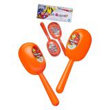 Музыкальный инструмент ABtoys ДоРеМио Весёлый оркестр Маракасы, оранжевый