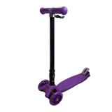 Самокат 4-х колесный Slider, колеса светящиеся, желтый, складной