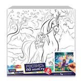 Набор д/дет тв-ва холст для росписи 20*20 см академия единорогов МУЛЬТИ АРТ