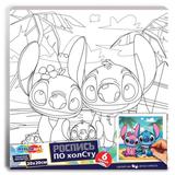 Набор д/дет тв-ва холст для росписи 20*20 см семья стича МУЛЬТИ АРТ