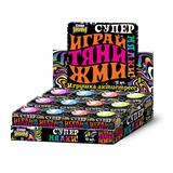 Игрушка-антистресс квадратные мялки с мукой, дисплей 12 шт Супер Жим