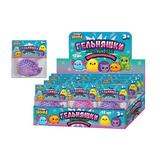 Игрушка жмяка с блестками ежик, дисплей 12 шт. Супер Жим