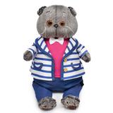 BUDI BASA Кот Басик в полосатом жакете 19см