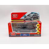 Машина металл FORD FOCUS TURNIER длина 12 см, двер, баг, инерц, черный, кор. Технопарк