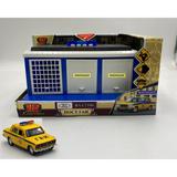 Игрушка пластик свет-звук ПОСТ ГАИ длин 22 см, ворота, ВАЗ-2106, синий, кор. Технопарк 