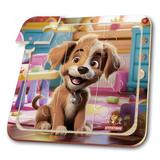 Игрушка деревянная пазл 10*10 см. терм. пакет Буратино