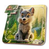 Игрушка деревянная пазл 15*15 см. терм. пакет Буратино