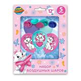 Латексные шары коты, 30см, набор 5 штук, цветные ЧУДО ПРАЗДНИК