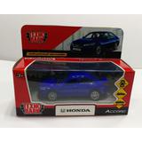Машина металл HONDA ACCORD 12 см, двери, багаж, инерц, синий, Технопарк 