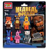 Фигурки для конструктора медведь фредди, 6шт Город мастеров 