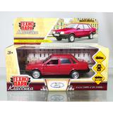 Машина металл LADA-21099 "СПУТНИК" 12 см, двери, багаж, инерц, красный, кор. Технопарк 