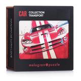 Melograno Пазл TRANSPORT. Спортивный автомобиль красный 120 деталей, размер 28 х 20см, средний размер детали 3,5см