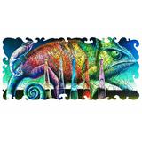 Melograno Пазл ART. Елена Брижеватая. Хамелеон 75 деталей, размер 29 х 13 см, средний размер детали 2,5см