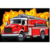 Melograno Пазл TRANSPORT. Пожарная машина 15 деталей, размер 24 х 16 см, средний размер детали 5см