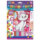 Аппликация мягкая мозаика из эва кошечка МУЛЬТИ АРТ