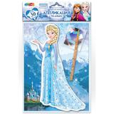 Аппликация тканью снежная принцесса МУЛЬТИ АРТ