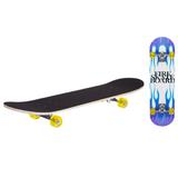 Скейтборд деревянный с принтом, колеса PU без света, стойка: алюминиевая, подшипники ABEC 5, верх: ч