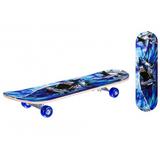 Скейтборд деревянный с принтом, колеса PVC без света, стойка: алюминиевая, подшипники ABEC 5, размер