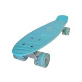 Скейтборд пластиковый, широкие колеса PU со светом, стойка: алюминиевая, размер платформы: 56*15 см