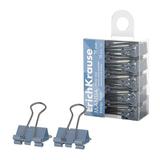 Зажимы для бумаг Energy Save ErichKrause Manga, 19 мм, Pale Blue (в пэт-боксе по 10 шт.)