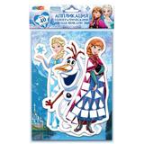 Зеркальная аппликация фигурная cнежные принцессы МУЛЬТИ АРТ